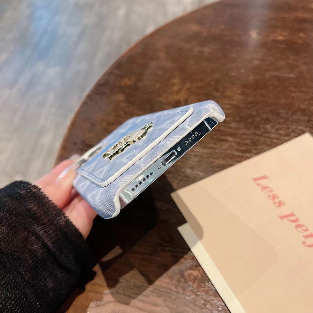 CD Fashionable iPhone Case with Card Pocket