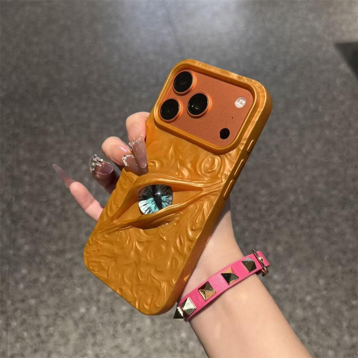 Dark Eye 3D Textured Phone Case