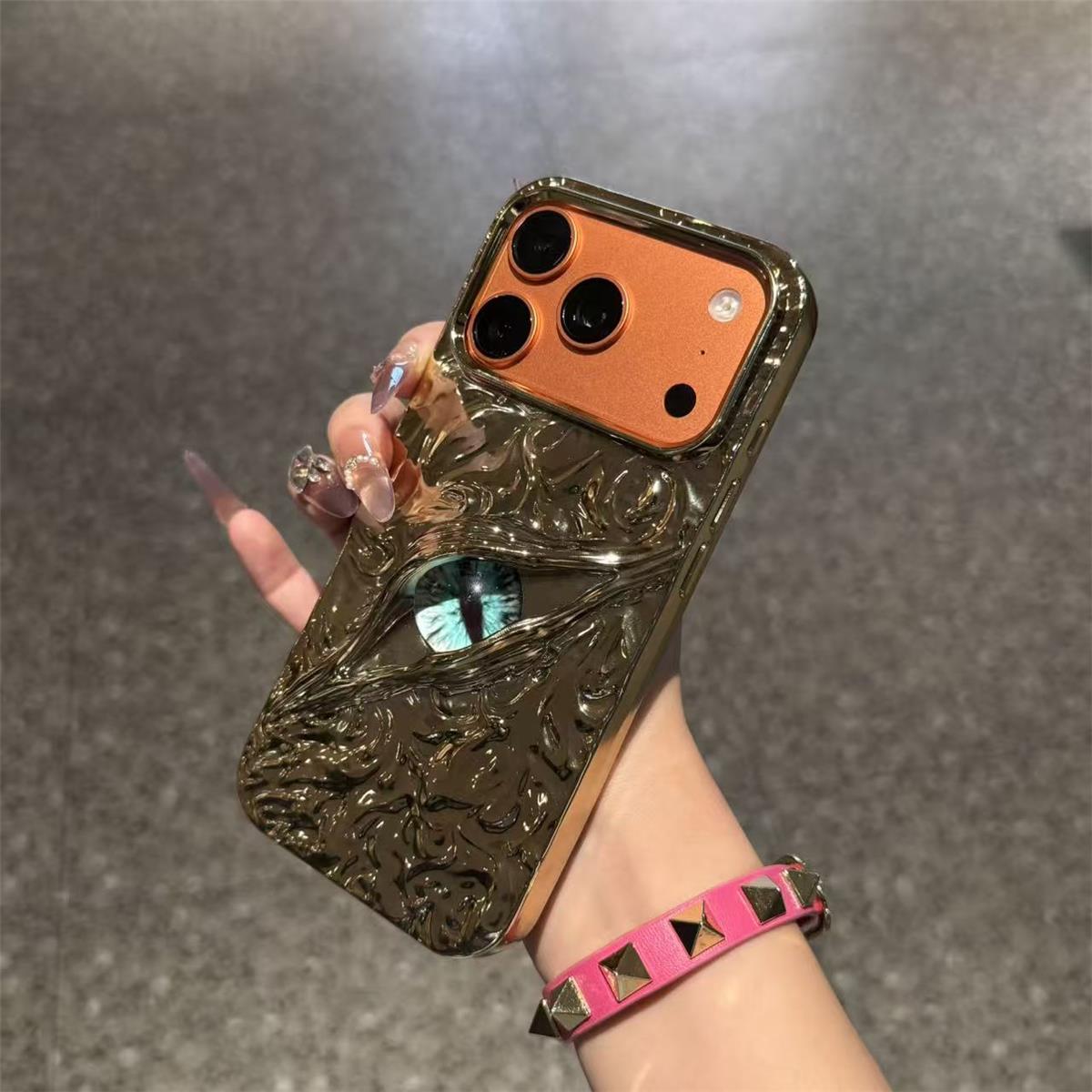 Dark Eye 3D Textured Phone Case
