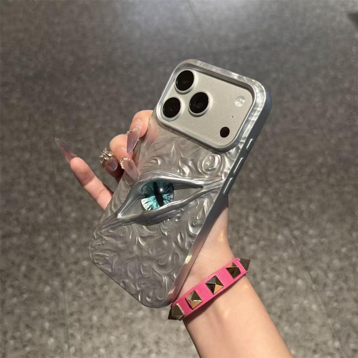 Dark Eye 3D Textured Phone Case