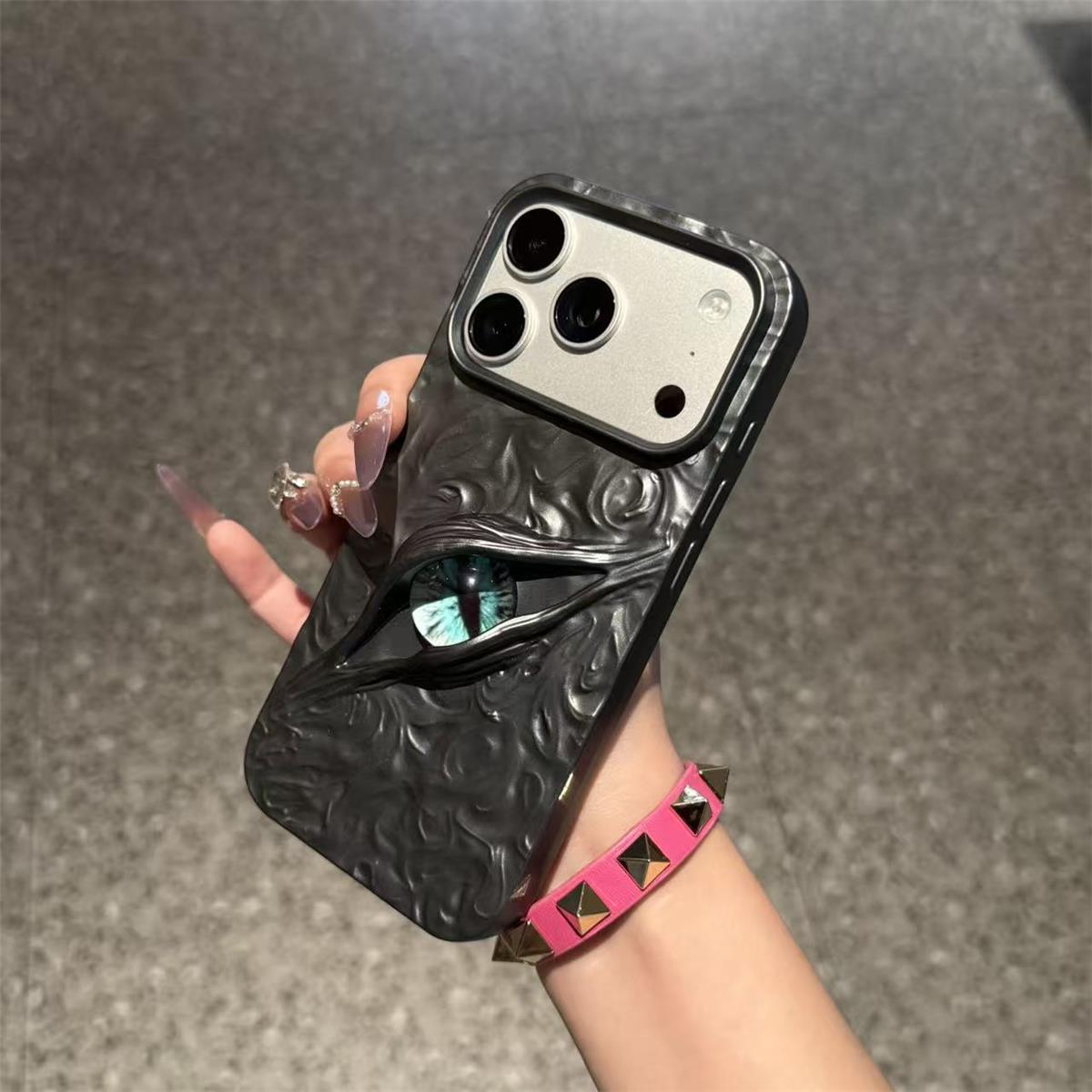 Dark Eye 3D Textured Phone Case