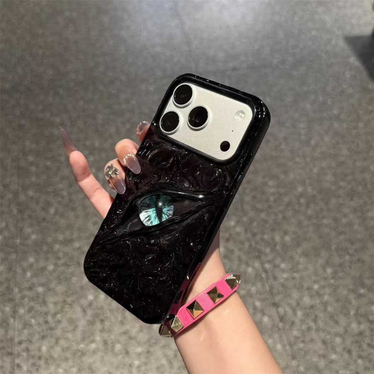 Dark Eye 3D Textured Phone Case