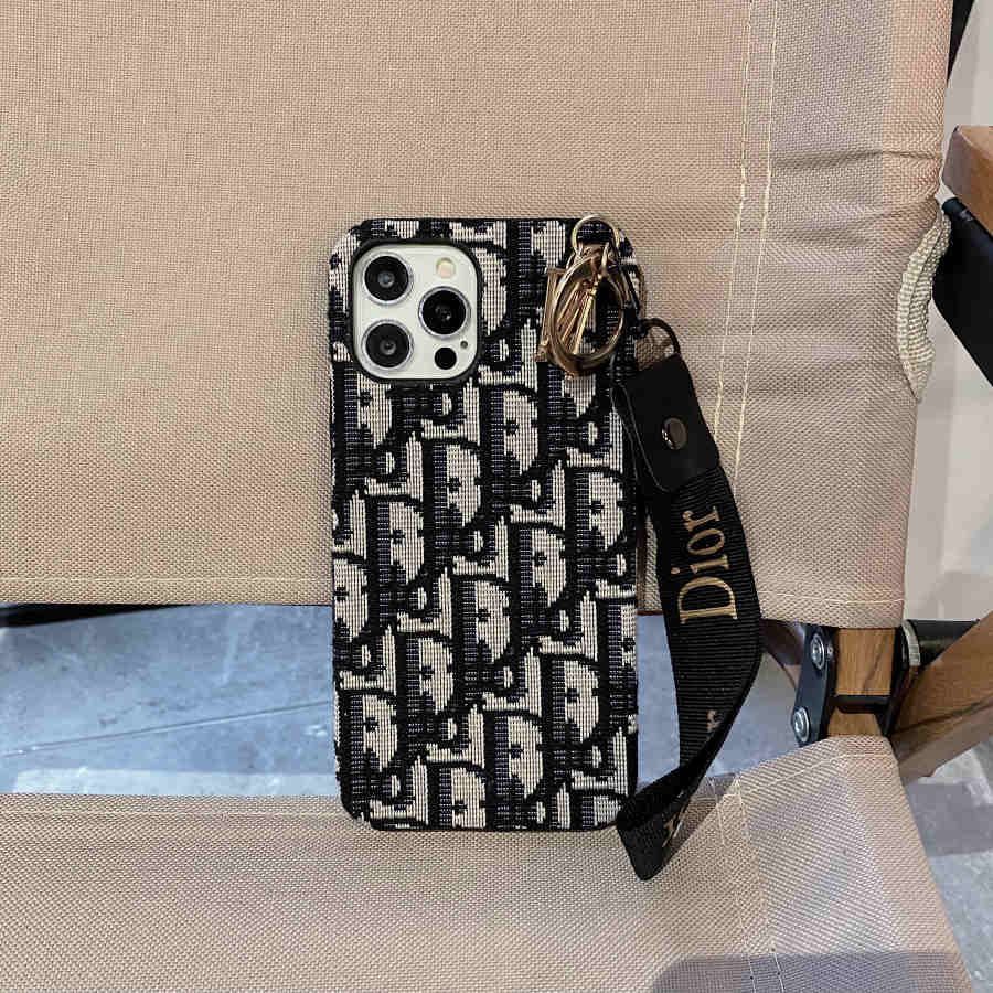 Chic CD Lady iPhone Case with Designer Keychain