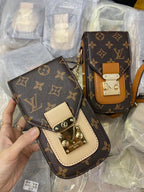 Chic Monogrammed LV Phone Pouch & Metal Chain