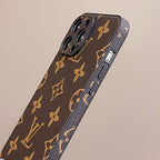 BROWN MONOGRAM CUSTOM SIDE iPhone Case