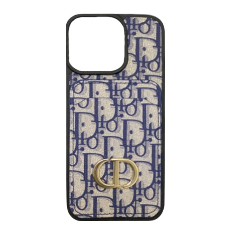Black CD iPhone Case With Card Holder