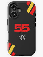 Carlos Sainz 55 number and signature (Francesco) iPhone Case