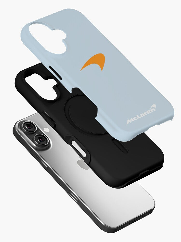 Light blue simple McLaren F1 iPhone case